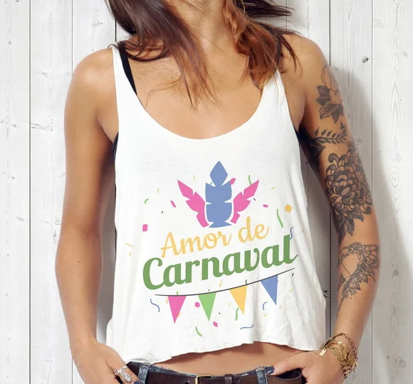 Blusa Cropped Carnaval