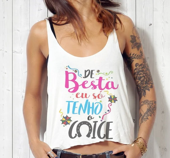 Blusa Cropped Carnaval