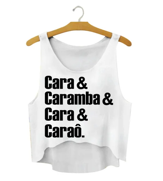 Blusa Cropped Carnaval Cara Caramba