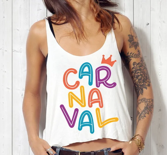 Blusa Cropped Carnaval