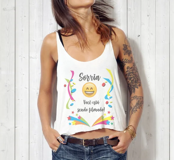 Blusa Cropped Carnaval