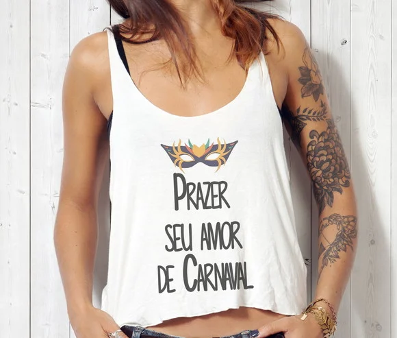 Blusa Cropped Carnaval