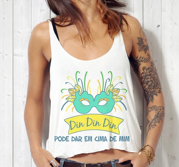 Blusa Cropped Carnaval