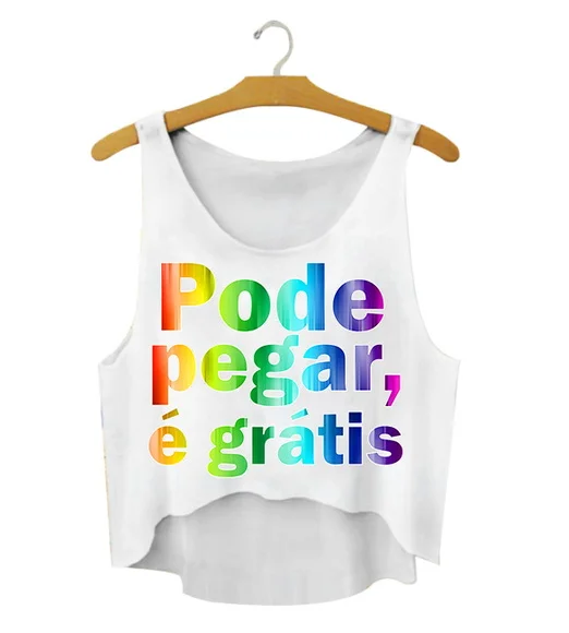 Blusa Cropped Carnaval Pode Pegar é Grátis
