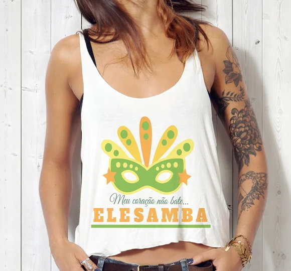 Blusa Cropped Carnaval