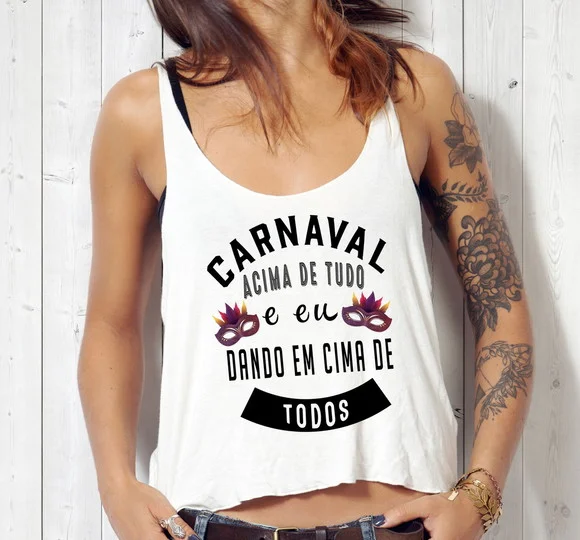 Blusa Cropped Carnaval