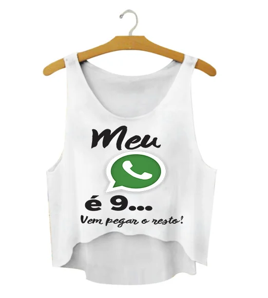 Blusa Cropped O Meu Zap é