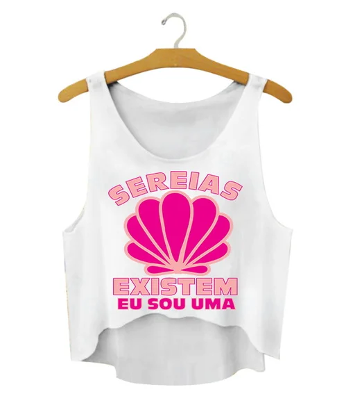 Blusa Cropped Sereias Existem