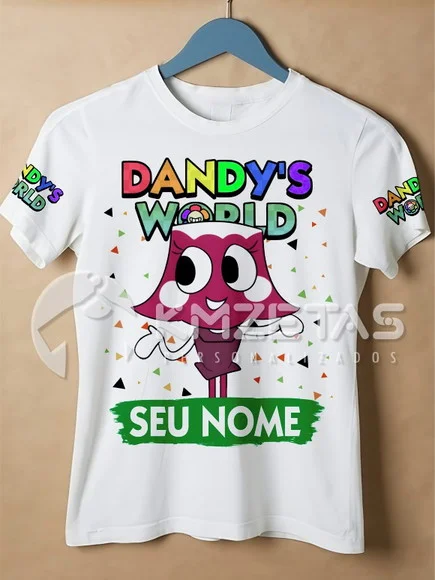 Blusa Dandy's World Brightney Infantil Camisa Personalizada