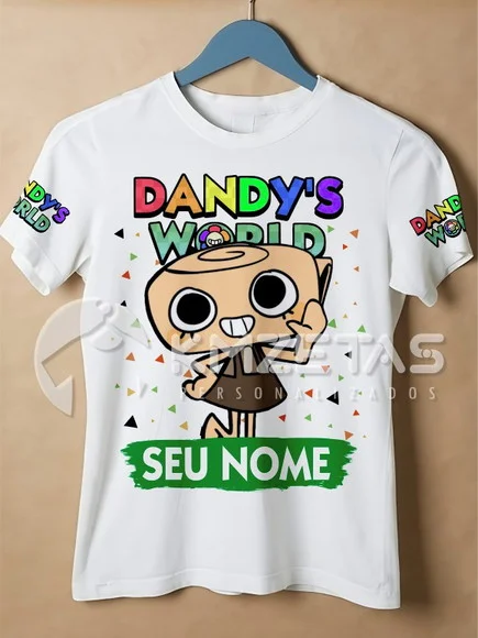 Blusa Dandy's World Shelly Infantil Camisa Personalizada