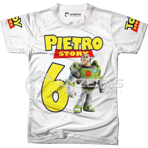 Blusa Festa Buzz Lightyear Toy Story Personalizada