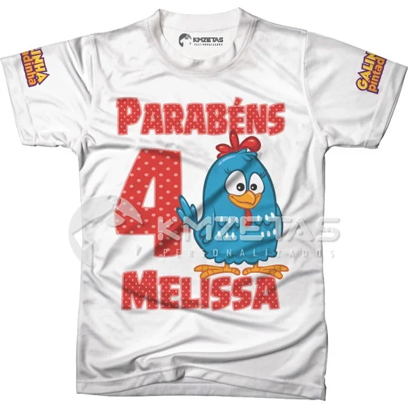 Blusa Festa Galinha Pintadinha Personalizada