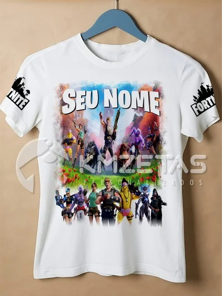 Blusa Fortnite Temporada 6 Infantil Adulto Personalizada