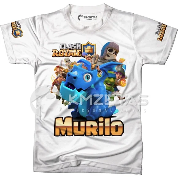 Blusa Infantil Jogo Clash Royale Personalizada