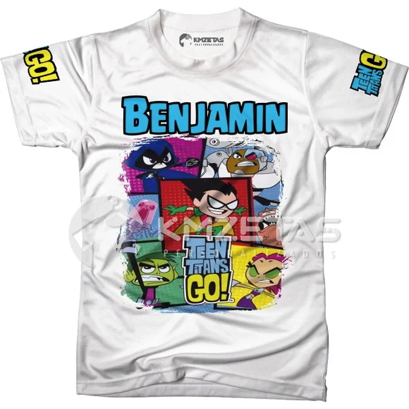 Blusa Infantil Jovens Titans Personalizada