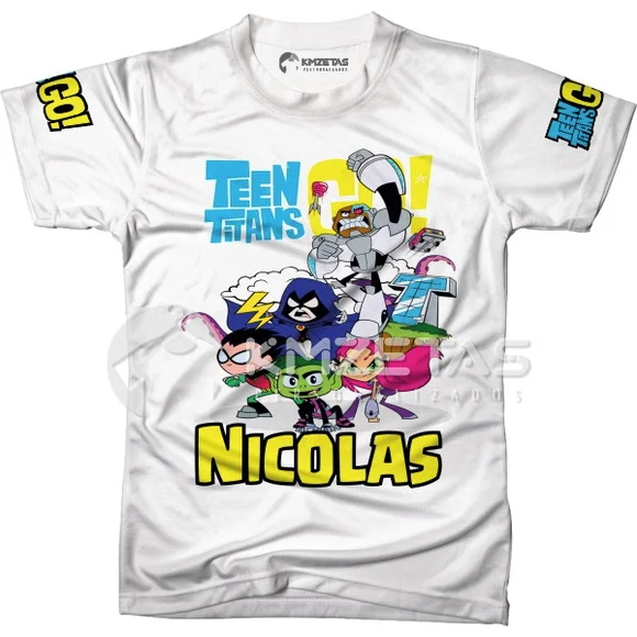 Blusa Jovens Titans Infantil Adulto Unissex