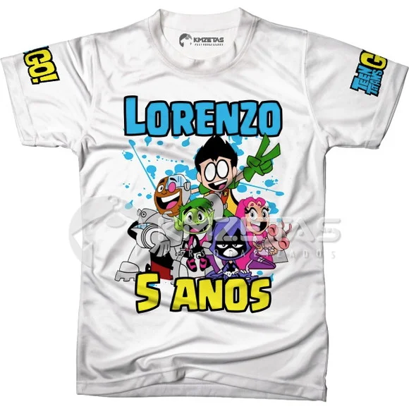 Blusa Jovens Titans Personalizada