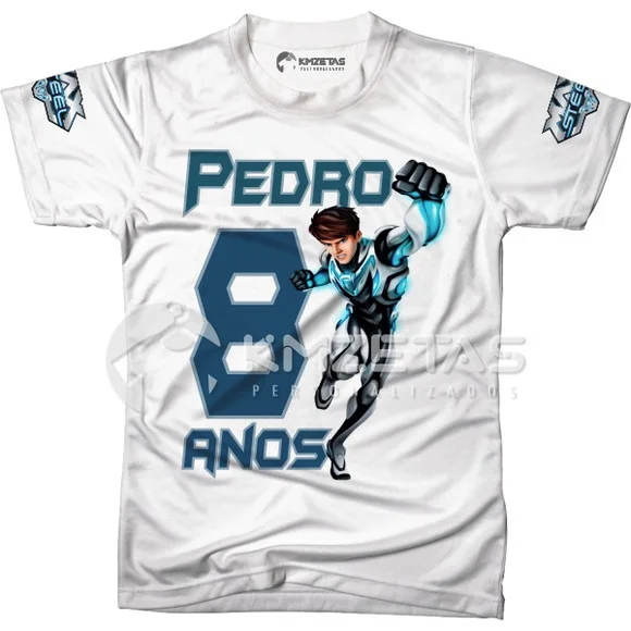 Blusa Max Steel Aniversário Personalizada