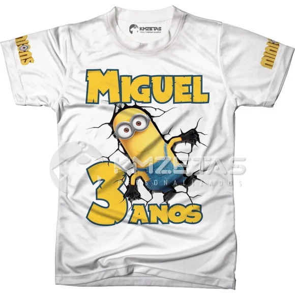 Blusa Minions Kevin Infantil Adulto Unissex Personalizada