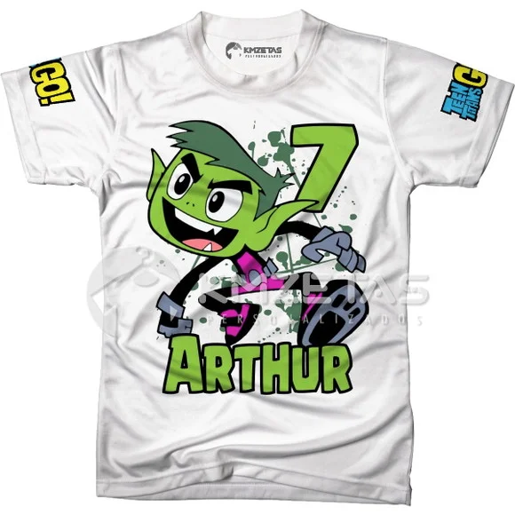 Blusa Mutano Jovens Titans Infantil Adulto Personalizada