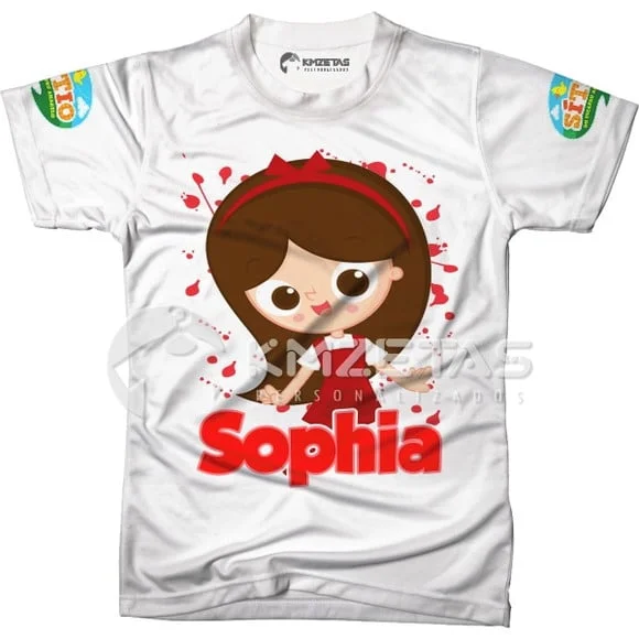 Blusa Narizinho Sitio do Picapau Amarelo Personalizada