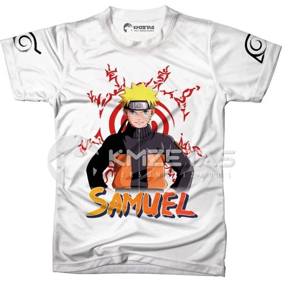 Blusa Naruto Anime Geek Infantil Adulto Personalizada
