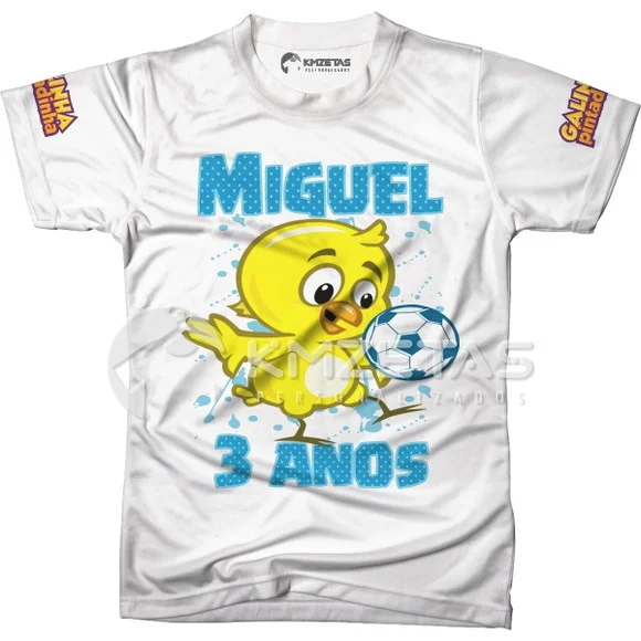 Blusa Pintinho Galinha Pintadinha Festa Personalizada