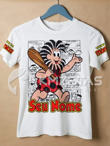 Blusa Piteco Turma da Mônica Personalizada