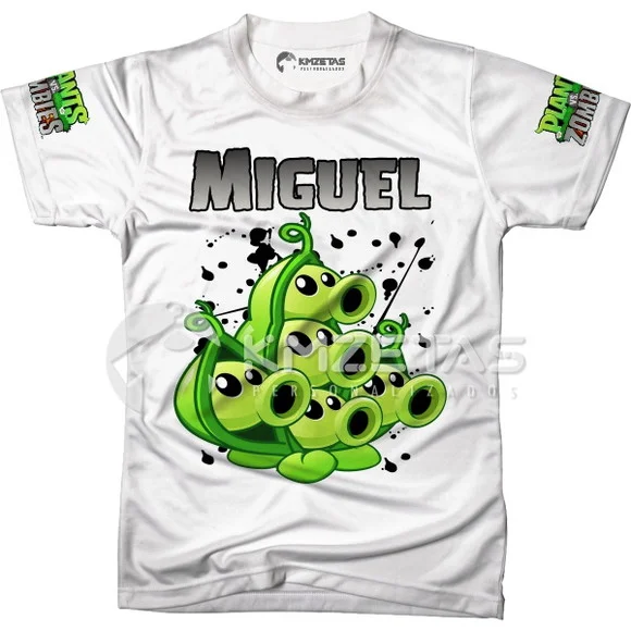 Blusa Plants Vs Zombies Game Jogo Personalizada