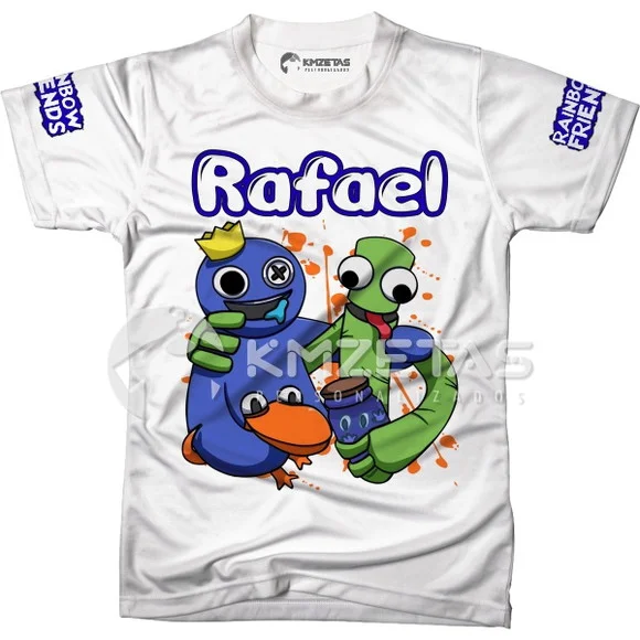 Blusa Rainbow Friends Infantil Camisa Personalizada