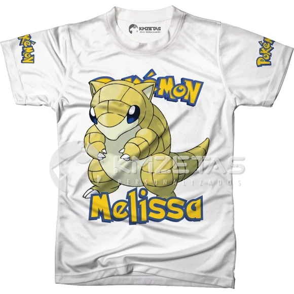 Blusa Sandshrew Pokemon Infantil Adulo Personalizada