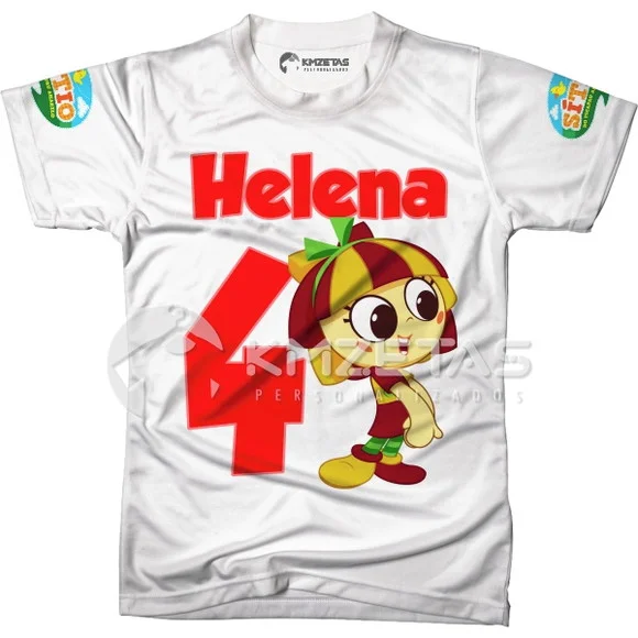 Blusa Sitio do Picapau Amarelo Festa Emília Personalizada