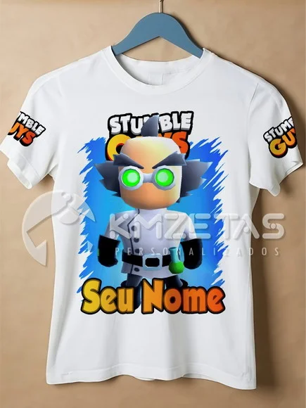 Blusa Stumble Guys Dr Neo Game Jogo Geek Personalizada