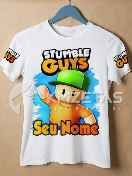 Blusa Stumble Guys Infantil Adulto Camisa Personalizada