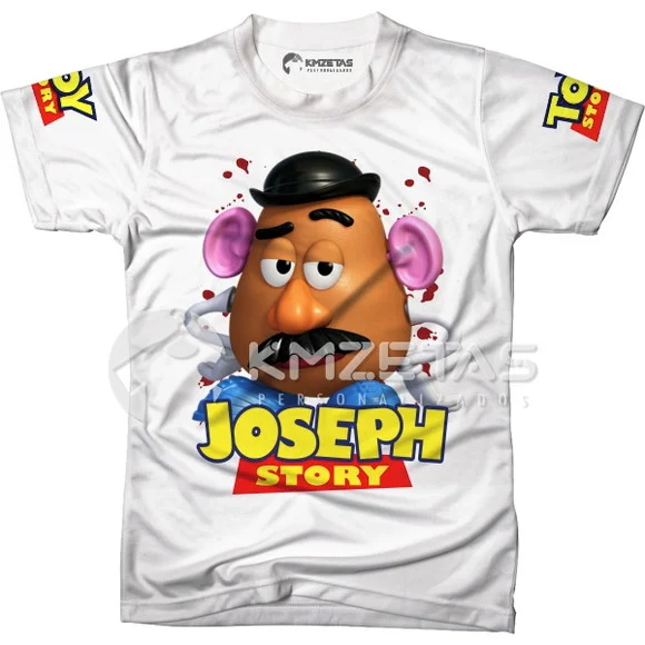 Blusa Toy Story Cabeça Batata Infantil Adulto Personalizada