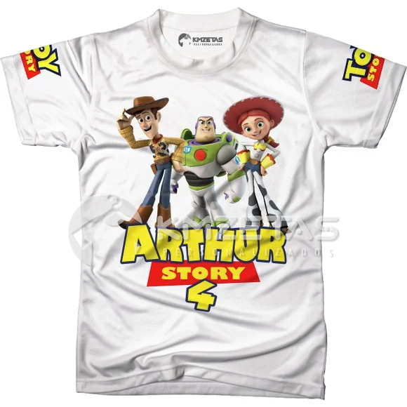 Blusa Toy Story Woody Buzz Lightyear Jessie Personalizada