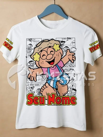 Blusa Zé Lelé Chico Turma da Mônica Personalizada