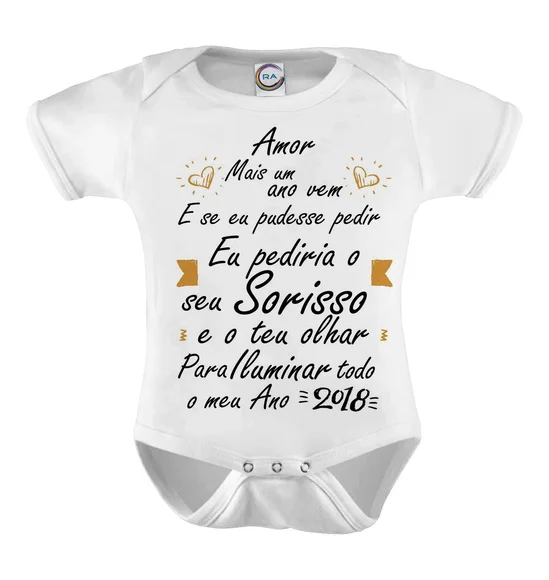 Body Infantil Ano Novo