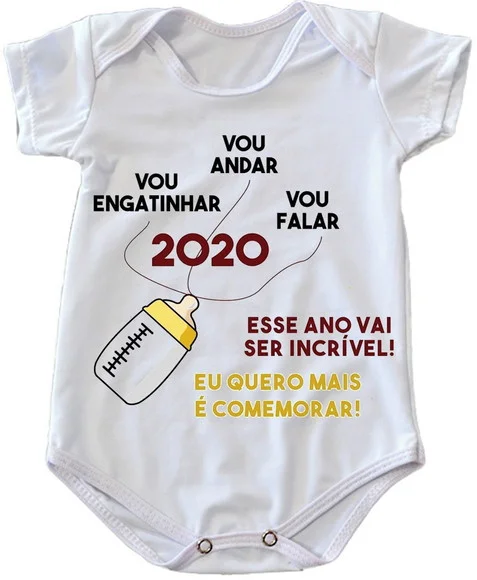 Body Infantil Ano Novo