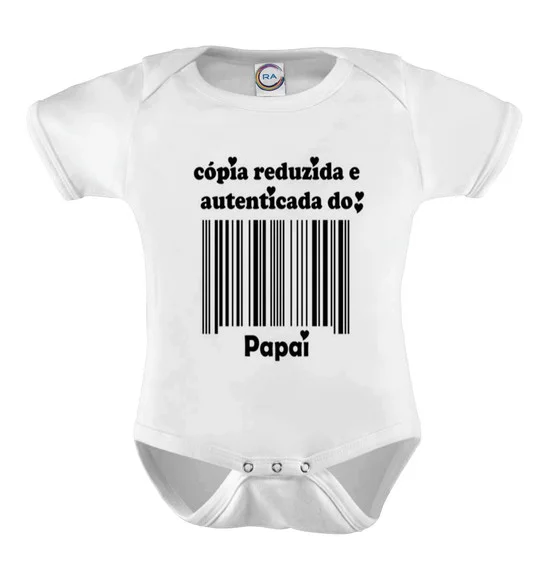 Body Infantil Cópia Autênticada do Papai