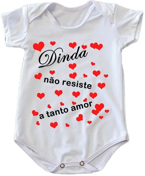 Body Infantil Dinda Não Resiste