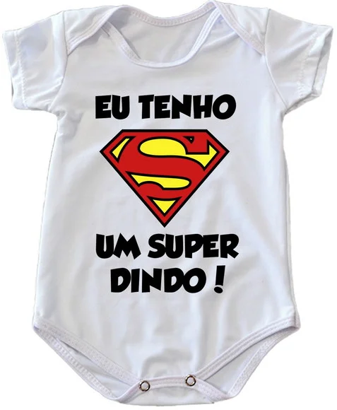 Body Infantil Eu Tenho Um Super Dindo