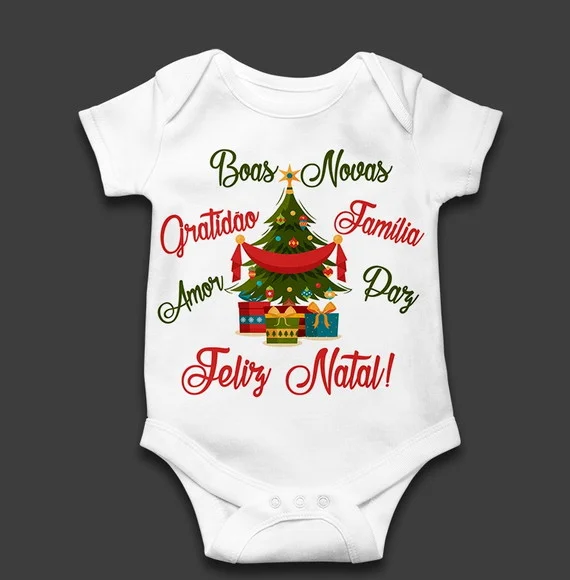 Body Infantil Feliz Natal