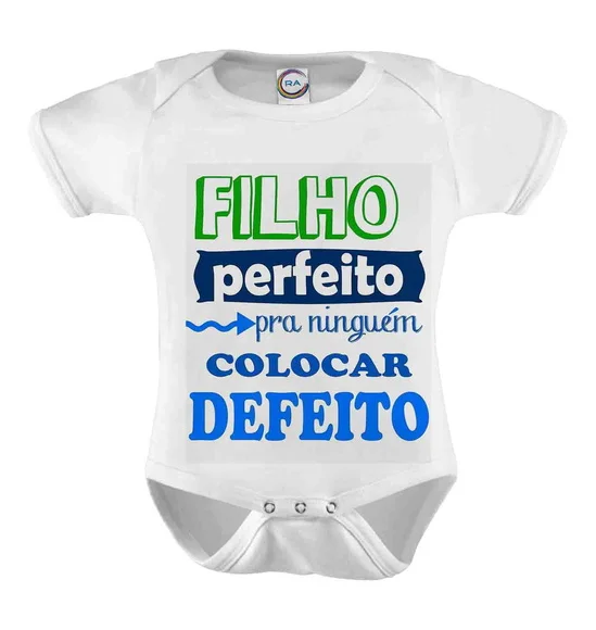 Body Infantil Filho Perfeito