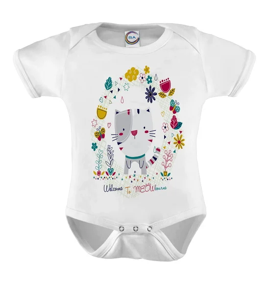 Body Infantil Gatinho