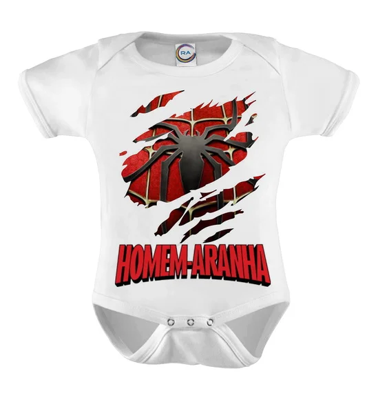 Body Infantil Homem Aranha