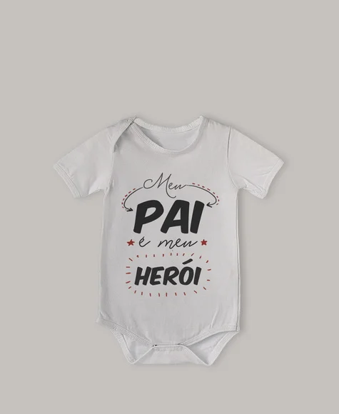 Body Infantil Meu Pai é Meu Herói