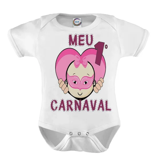 Body Infantil Meu Primeiro Carnaval