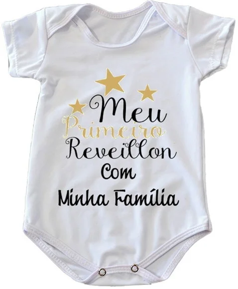 Body Infantil Meu Primeiro Reveillon