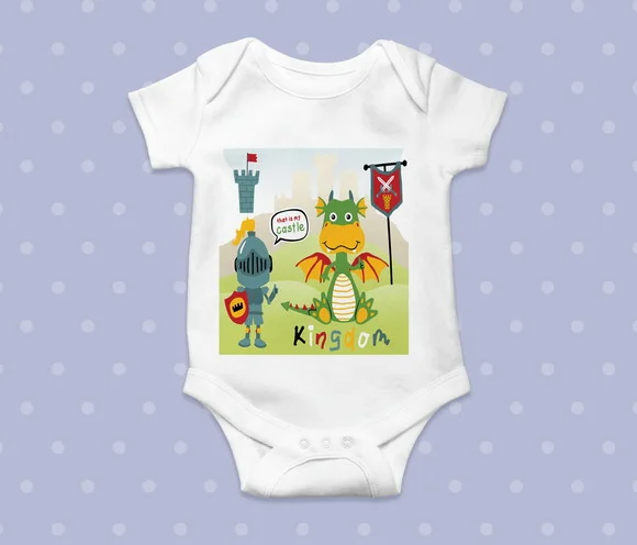 Body Infantil Rei e o Dração